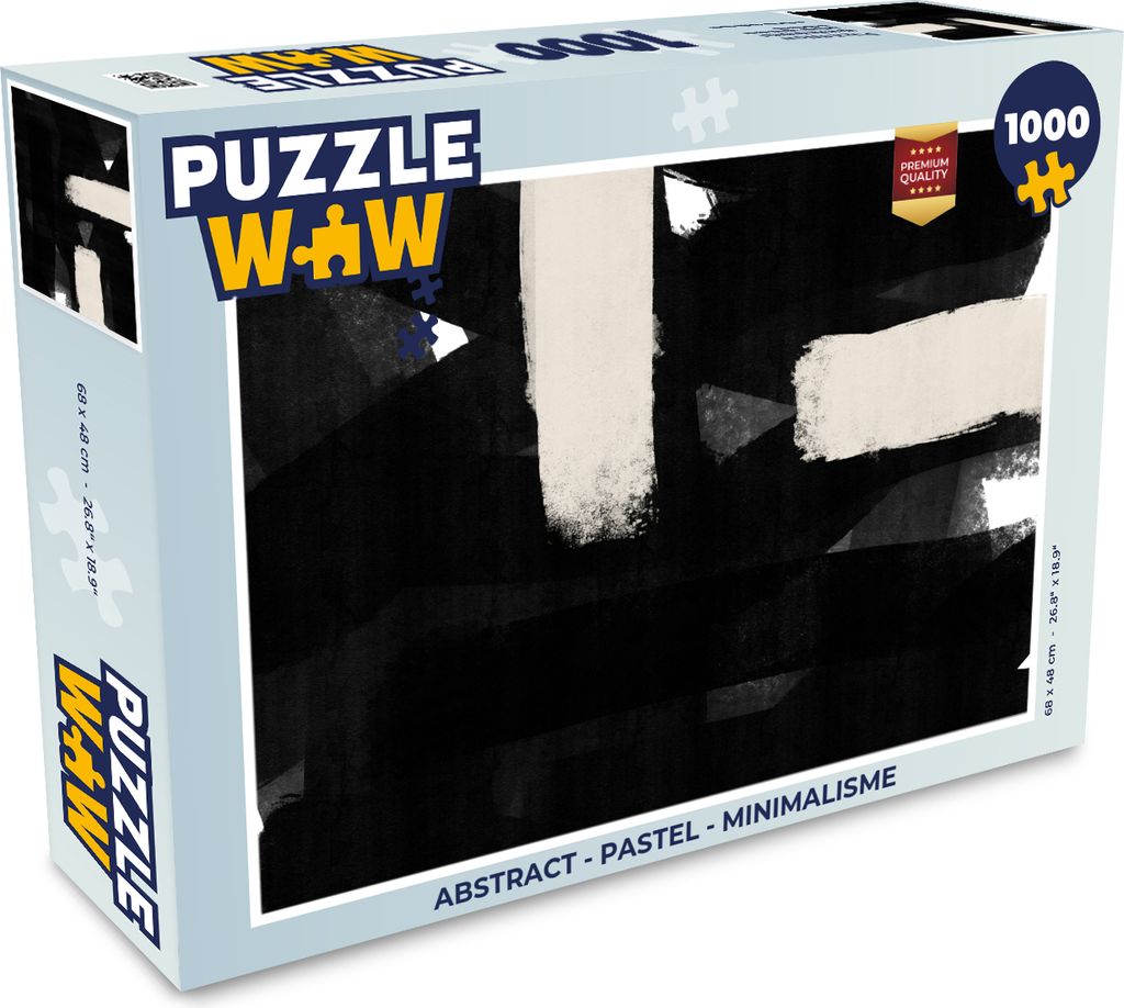 MuchoWow Puzzle 1000 Teile Abstrakt - Pastell - Minimalismus - Erwachsene - Rätsel