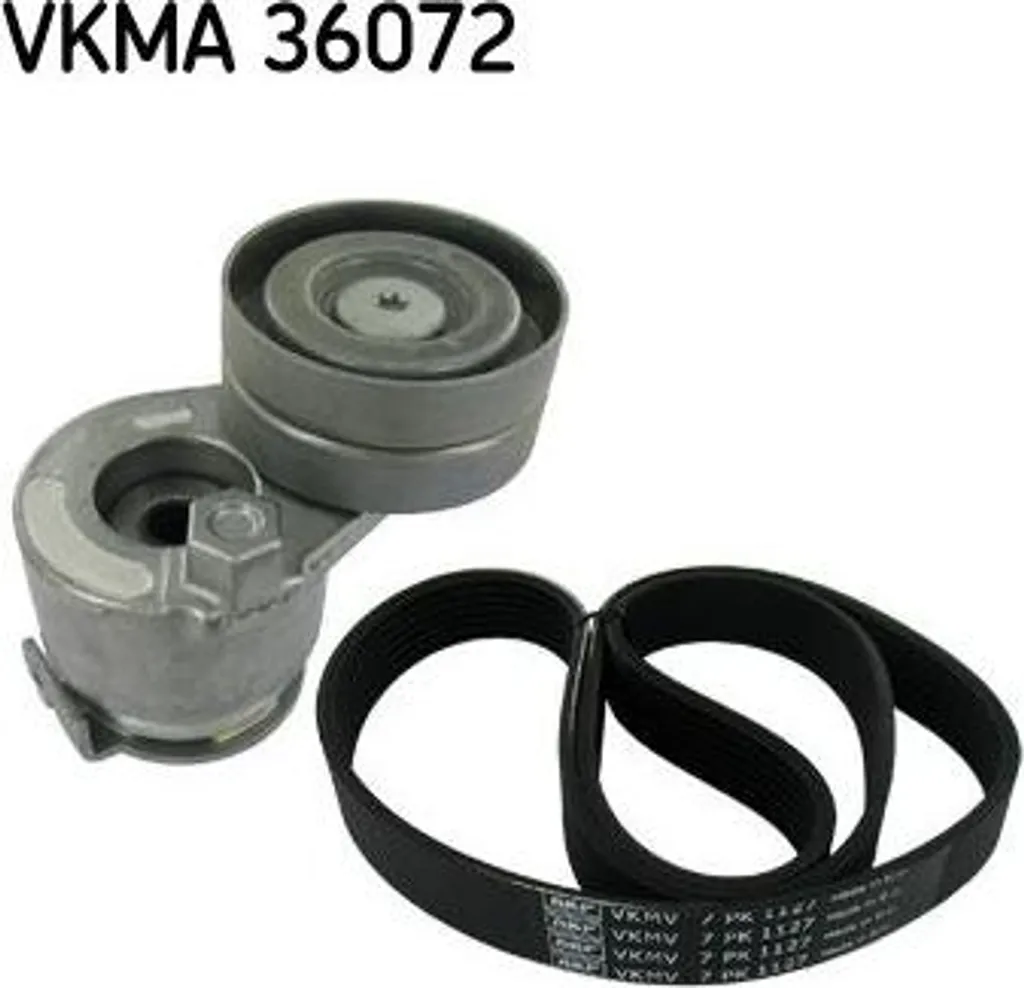 Kit courroie SKF VKMA 36072 crantée OE 117202122R haute durabilité EPDM