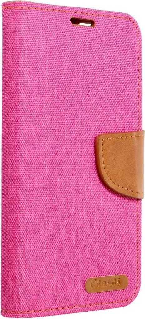 Elegante Handy Hülle CANVAS Buchholster kompatibel mit iPhone 15 Pro Max Rosa