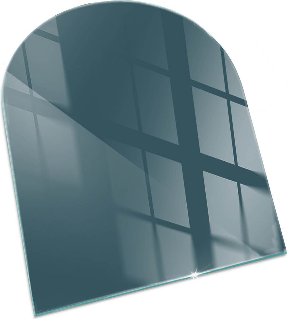 Farbe Maritim – Glasbodenplatte für – Kaminofen – Kaminplatte Glas – Schutzglas – Funkenschutzplatte –Glasbodenplatte Feuerfeste – H...