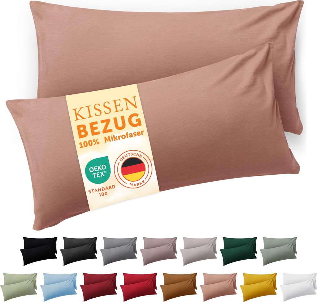 Blumtal taie d'oreiller 40x60 cm en lot de 2 douce 40x60 - Image du produit 