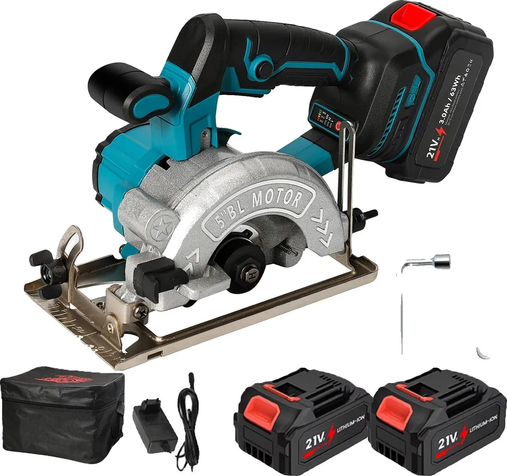 Scie circulaire sans fil brushless finit les pannes de batterie EU