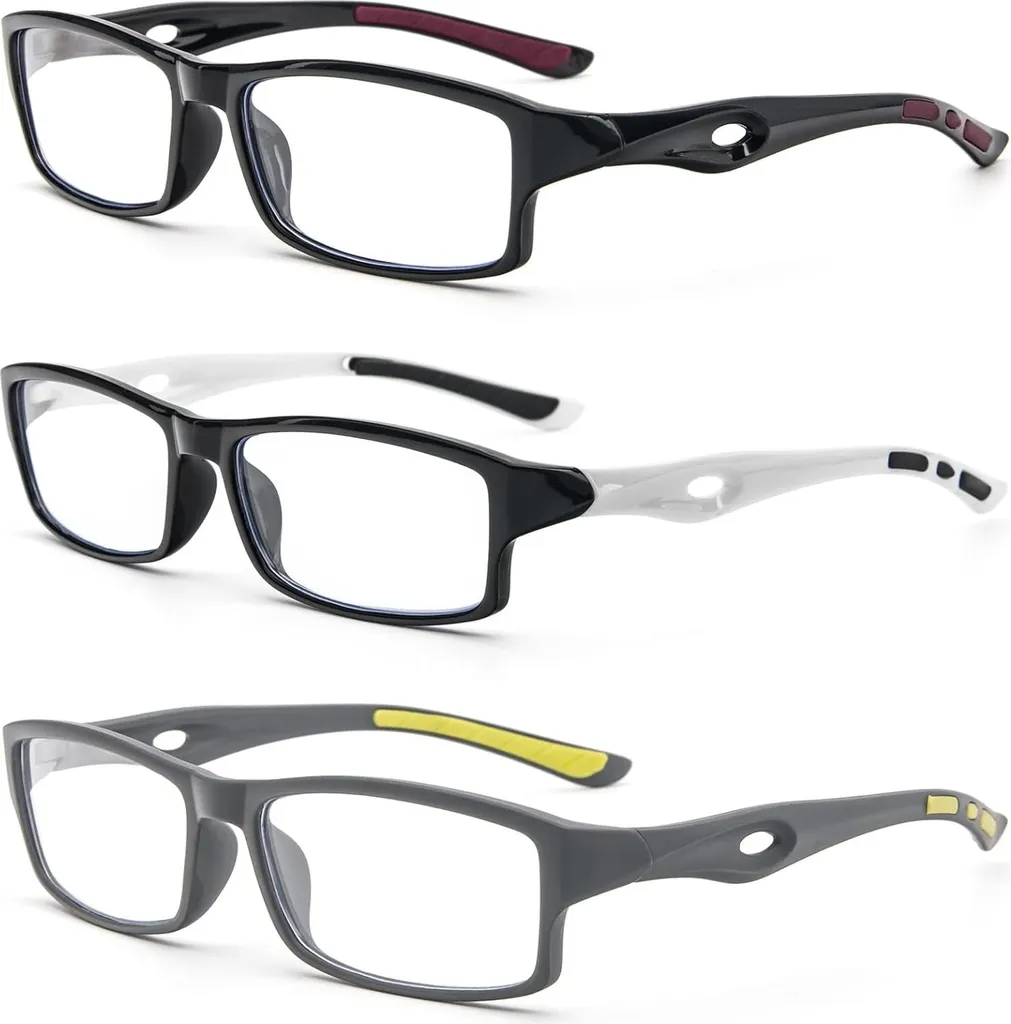 Lunettes de repos et lecture anti-lumière bleue +3.00 monture flexible