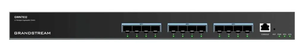 Commutateur Gigabit Grandstream GWN7832 12 Ports à Capacité Layer 2+