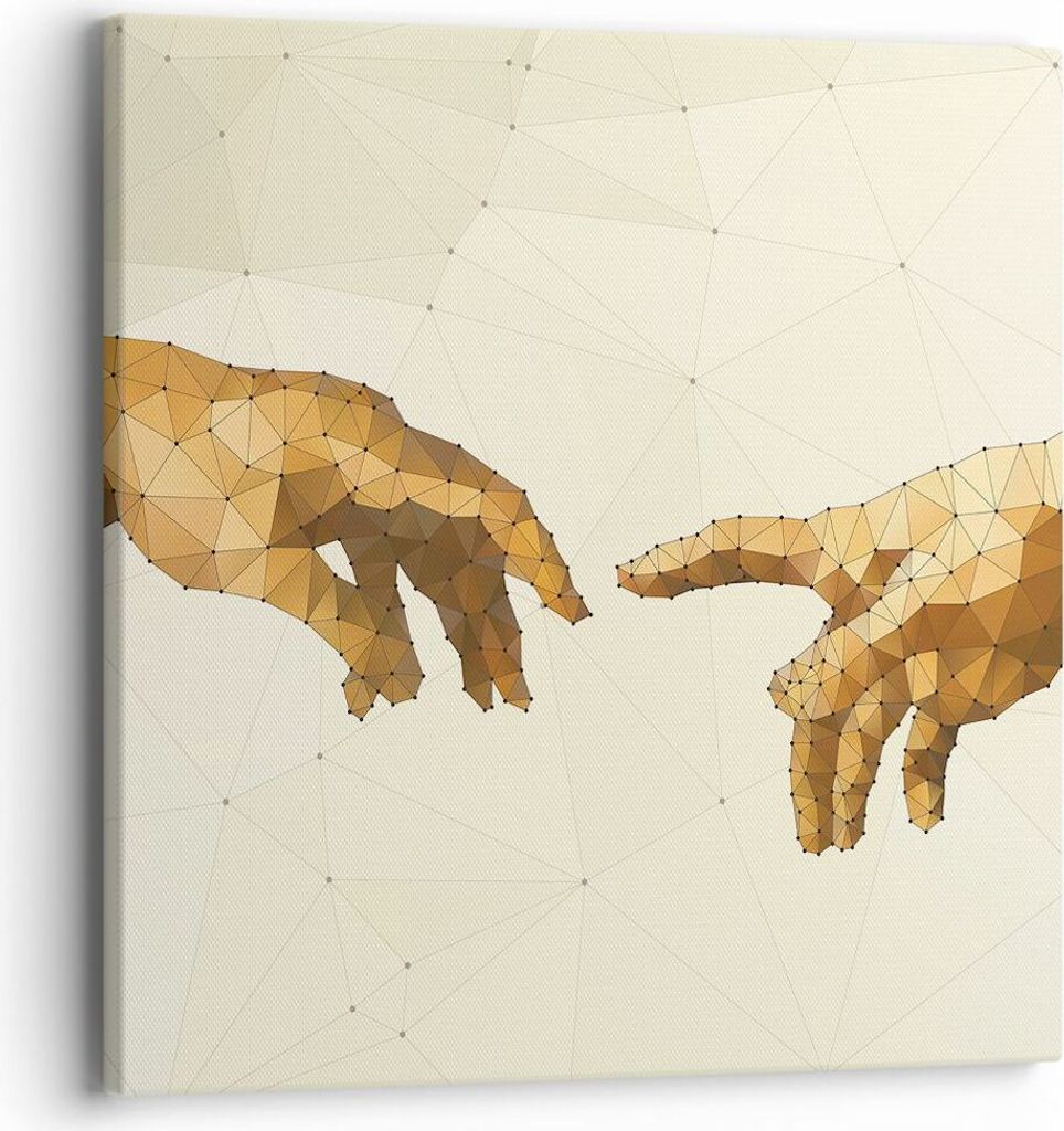 Bild auf Leinwand - Leinwandbild - Abstraktion modern - 40x40cm - Wand Bild - Wanddeko - Wandbilder - Leinwanddruck - Bilder - Kunstdruck - Wanddek...