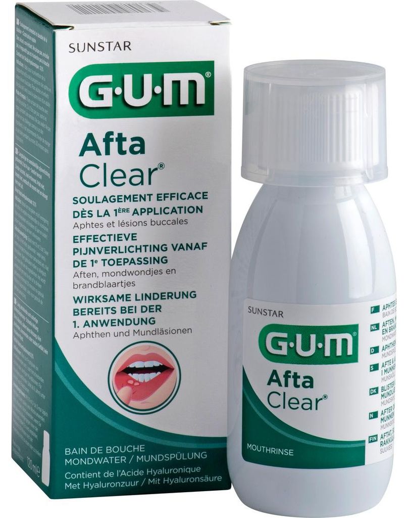 Gum Aftaclear mondwater (120 ml) Productafbeelding 