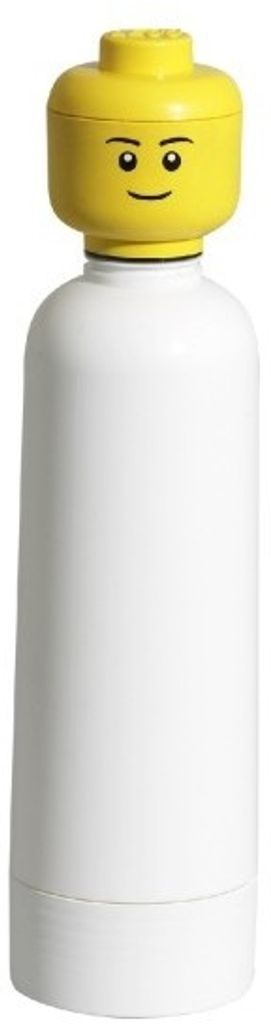 LEGO Trinkflasche im LEGO-Design 0,4 Liter weiss, Produktbild 