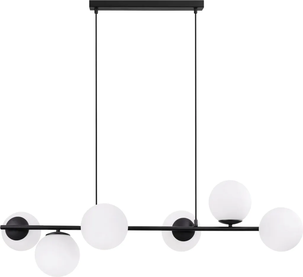 Lampadario Industrial Siena 6 Luci Nero E14 - Loft Style