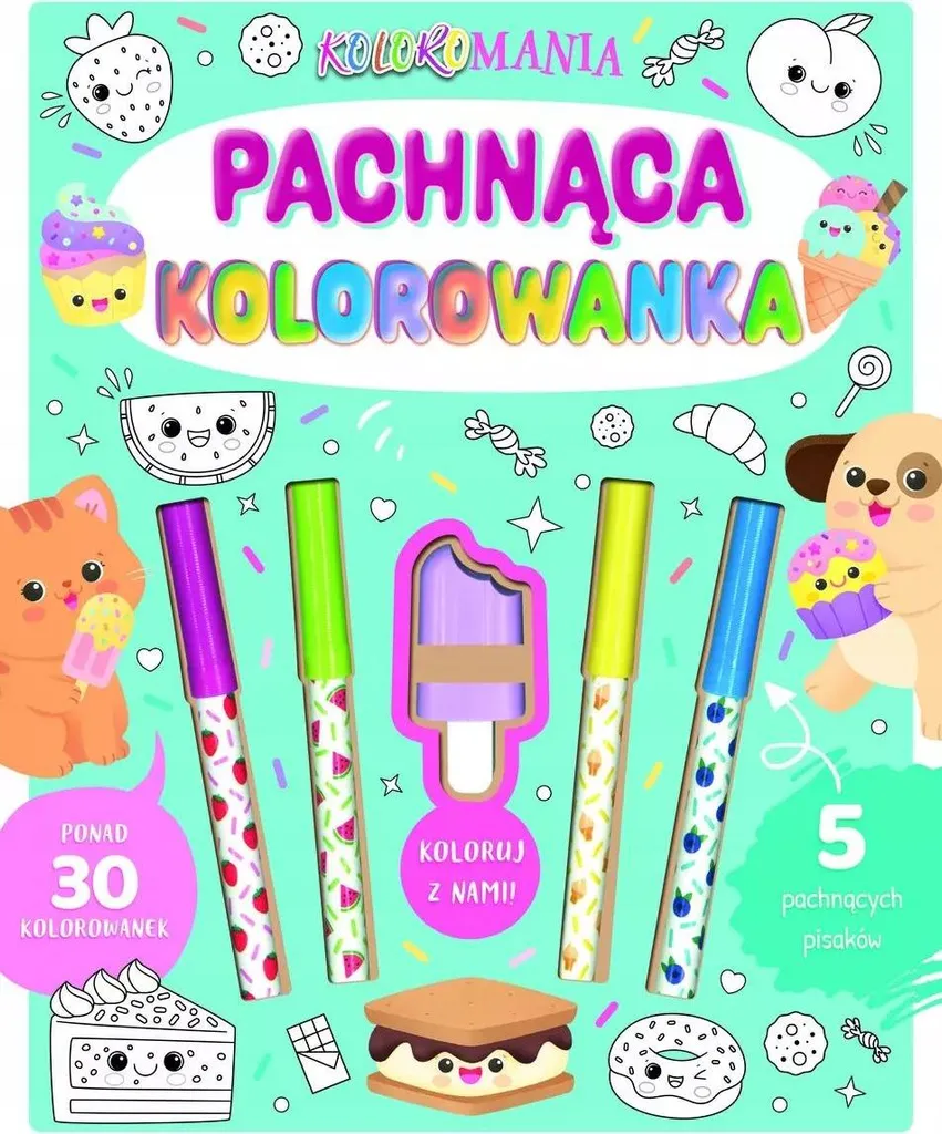 Livre de coloriage parfumé non toxique pour un éveil sensoriel sain