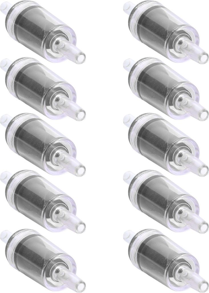 10 Stück Rückschlagventil 4mm PP Luftpumpe Aquarium 1 Weg Wasser Stop Rückschlagventil für Fisch Tank Schwarz