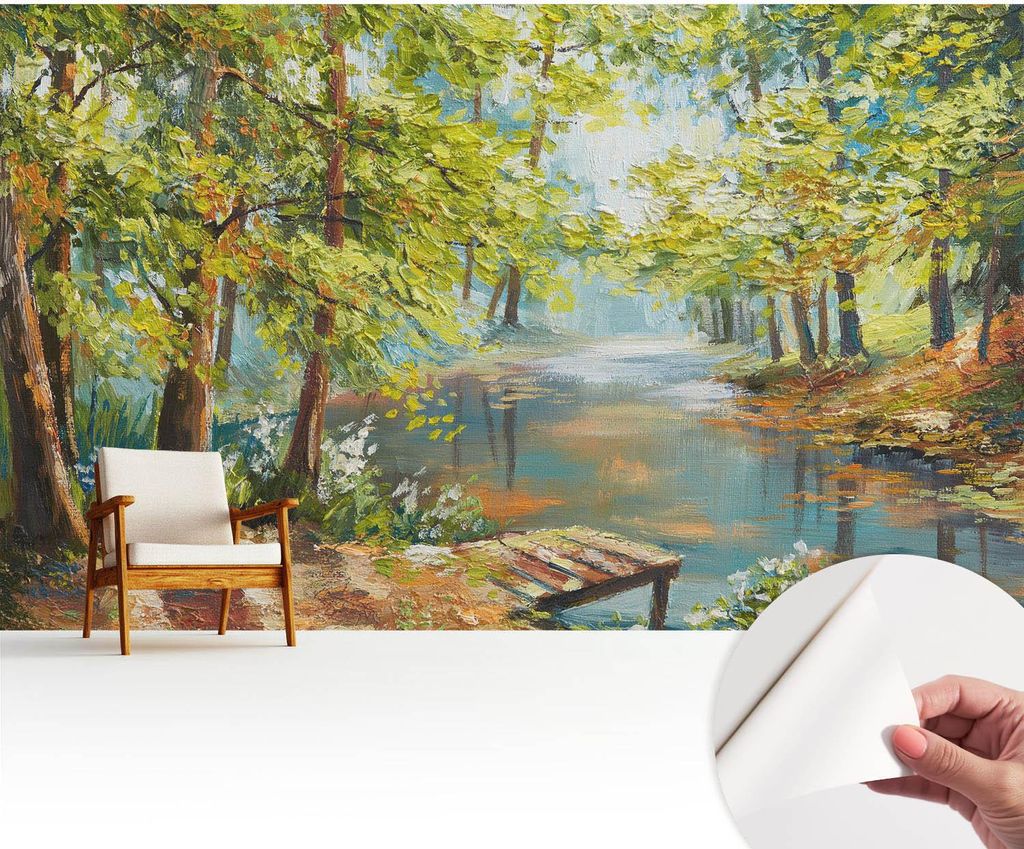 Fototapete selbstklebend - 416x254 cm - Tapete - Wandtapete - Wandbilder - Klebefolie - Dekofolie - Tapete Folie - Wand - Dekoration - Wohnzimmer -...