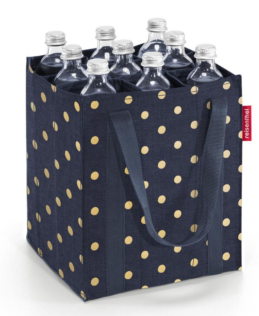 Reisenthel bottlebag, Torba na butelkę, Niebieski, Biały, Zdjęcie produktu 