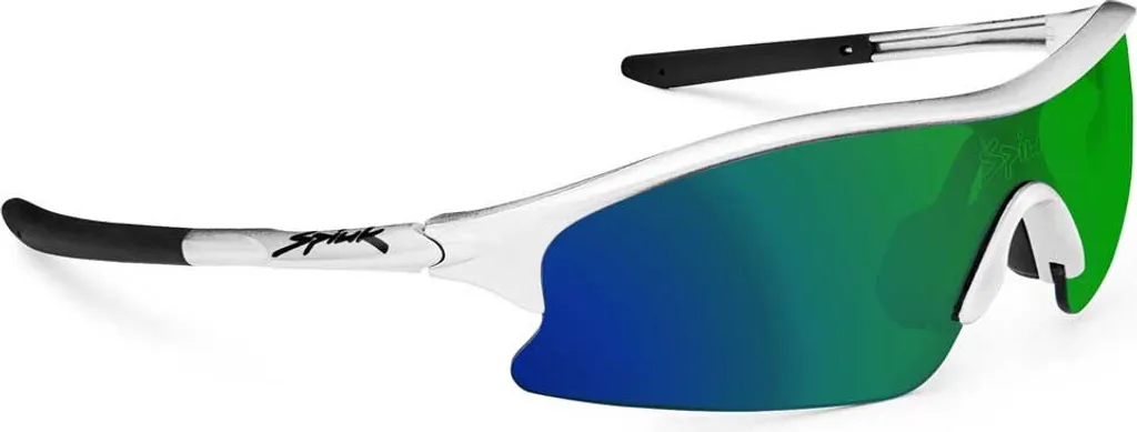 Spiuk Frisbee Lunettes de soleil anti-éblouissement miroir Vert Blanc