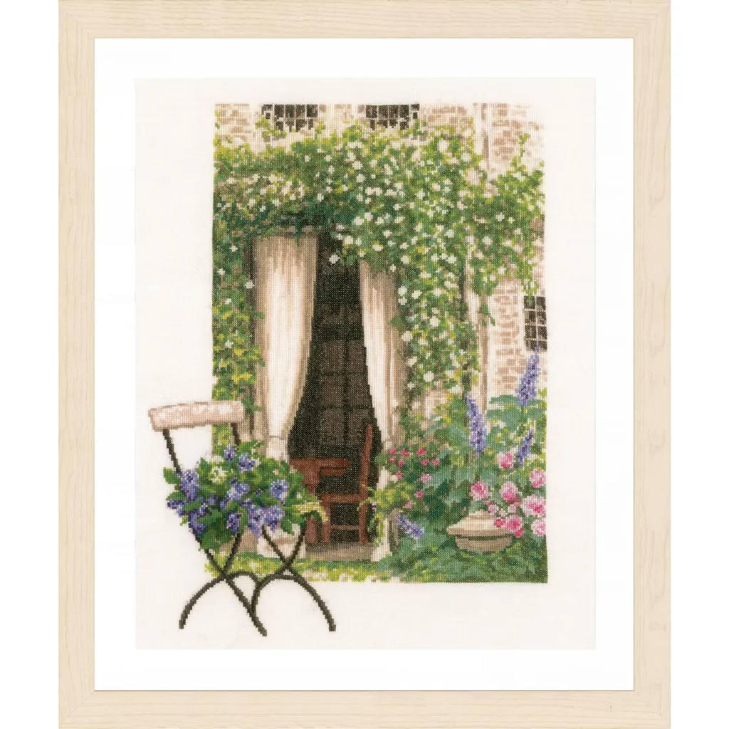Lanarte Kit Point de Croix Compté Fenêtre de Jardin Romantique PN-0008021