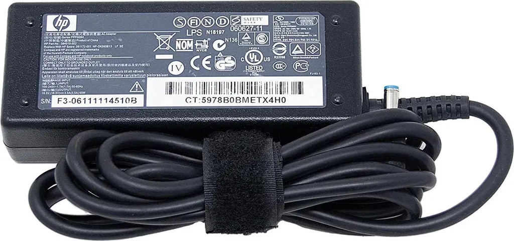 Bloc d'alimentation HP 65W Noir convertisseur de tension intérieur