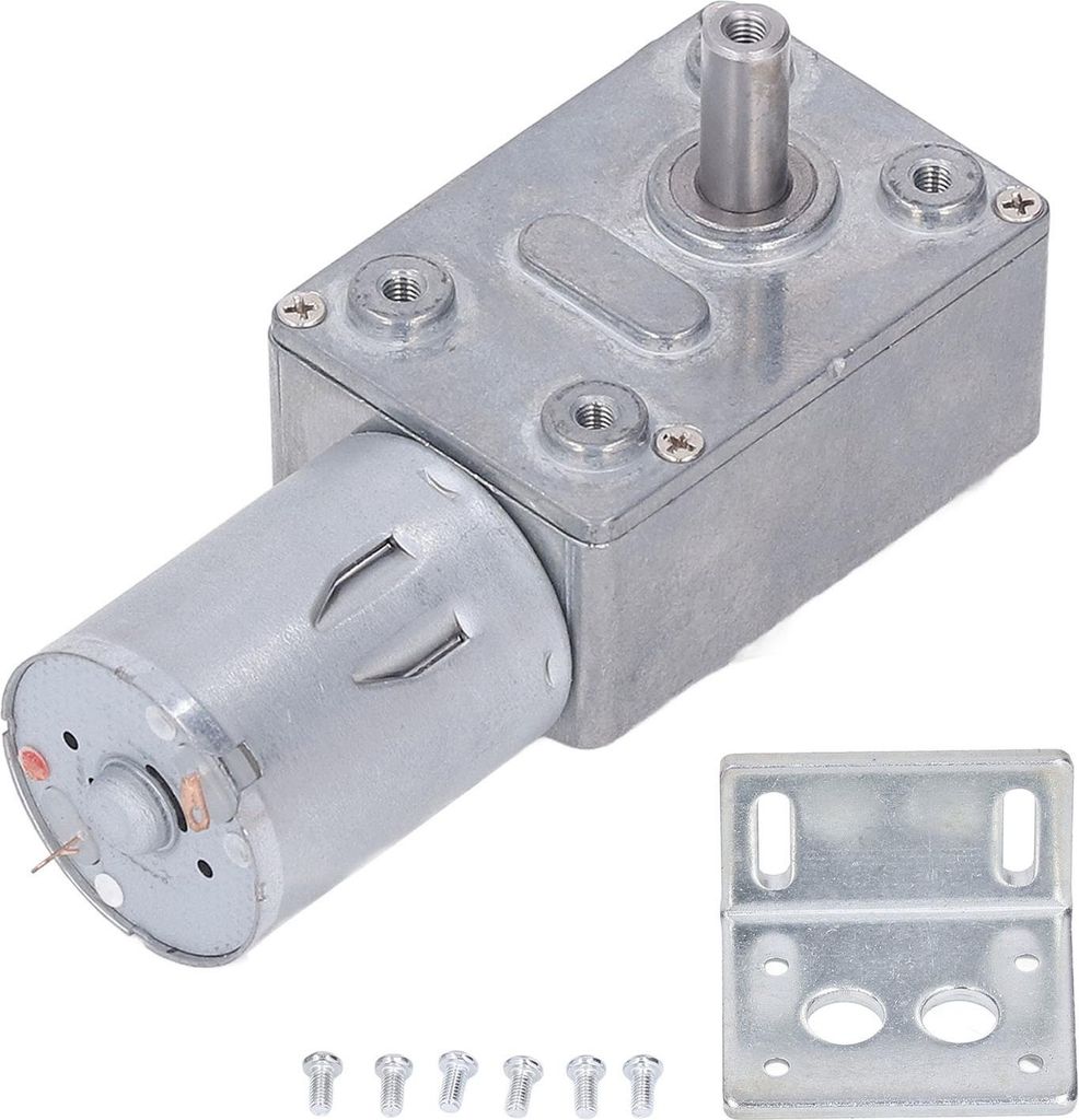 Gleichstrom-Schneckengetriebemotor, 2 W, Drehzahlregelung, Vorwärts- und Rückwärtslauf, Schneckengetriebe-Untersetzungsmotor, 24 V DC, 0šC300 U...