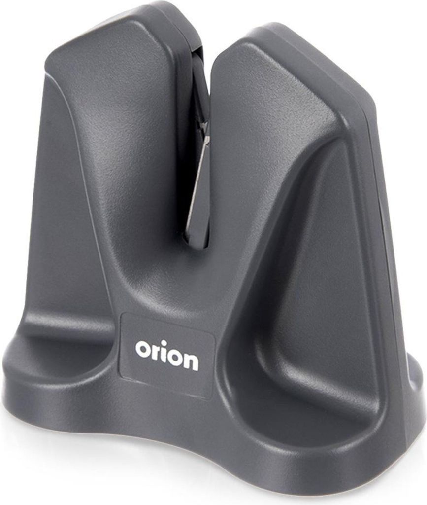Orion | Messerschärfer - 2in1 - für Stahl- und Keramikmesser - Automatischer Schleifwinkel - 9,5x5,5x9,5 cm