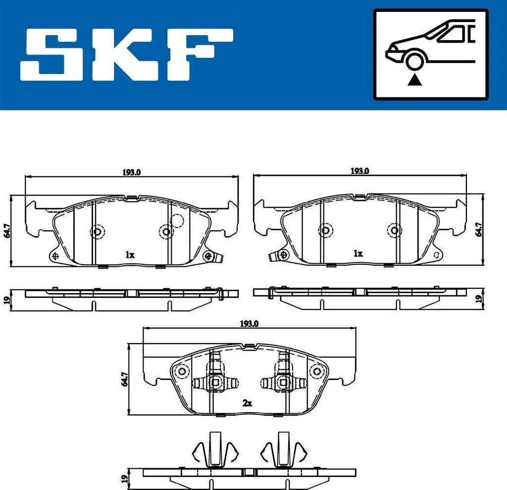 Plaquettes de frein SKF VKBP 80433 A Ford Kuga Mk3 : Finis les sifflements