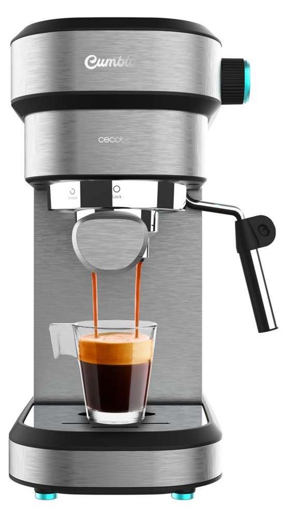 Cecotec Espressomaschine Kaffeemaschine Cafelizzia 890 Grau Cappuccino Genuss