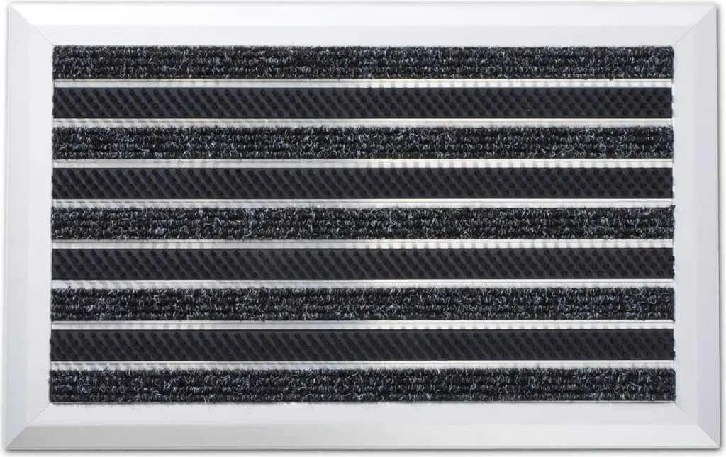 Tapis de sol extérieur couvert aluminium et brosses pour la boue