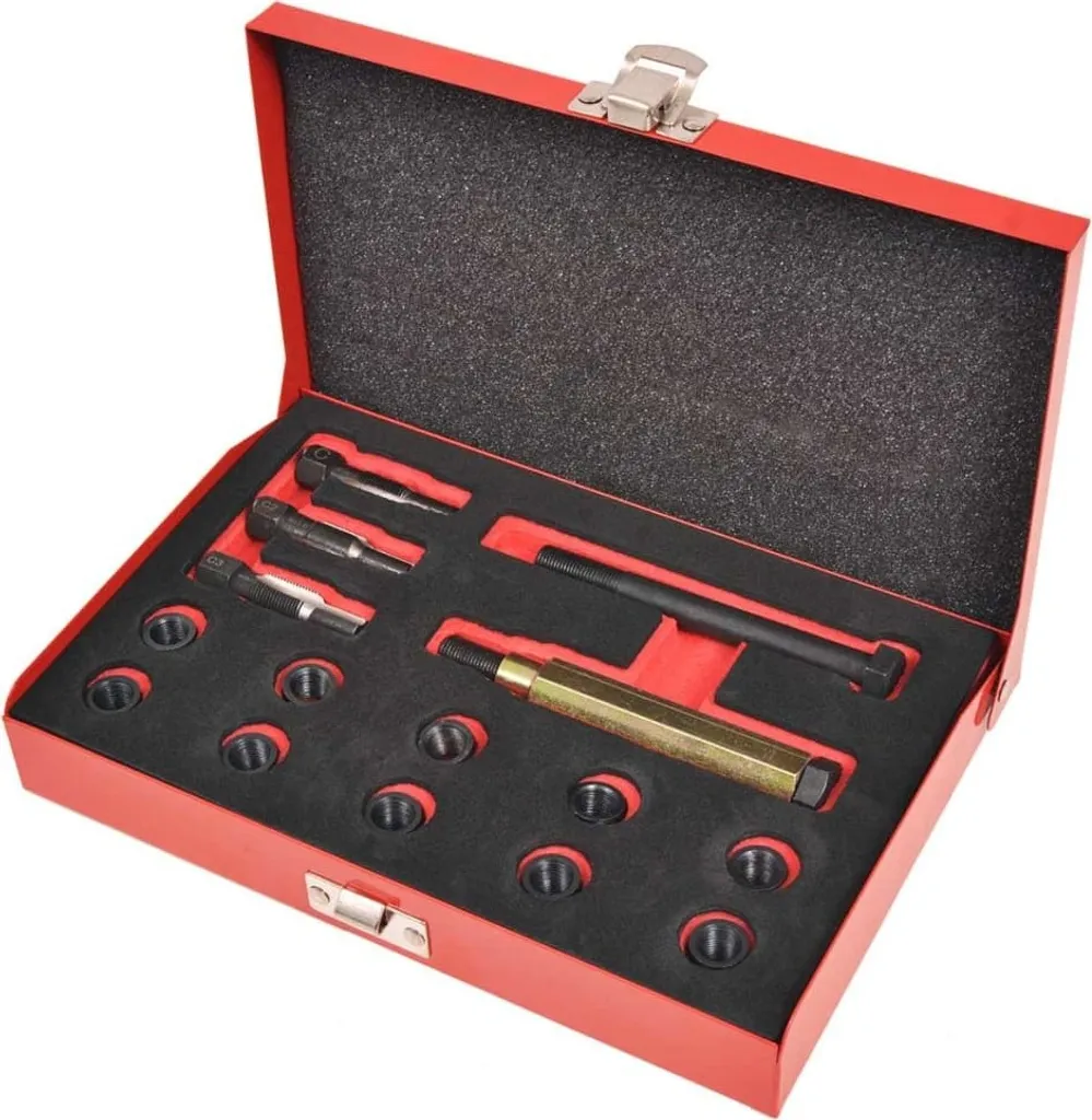 Kit réparation filetage bougie de préchauffage M10 x 1.0mm - 15 pièces