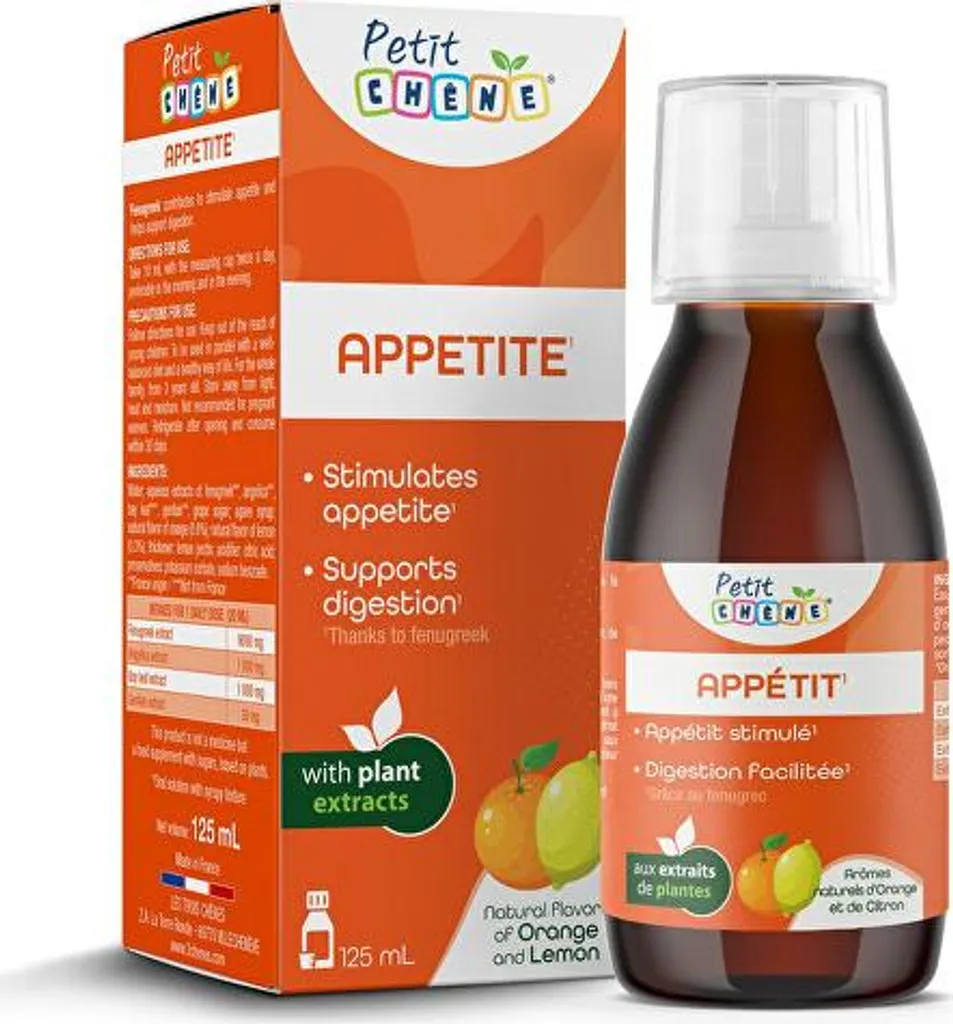 Sirop pour enfants stimule l'appétit 125 ml - Formule enrichie et douce