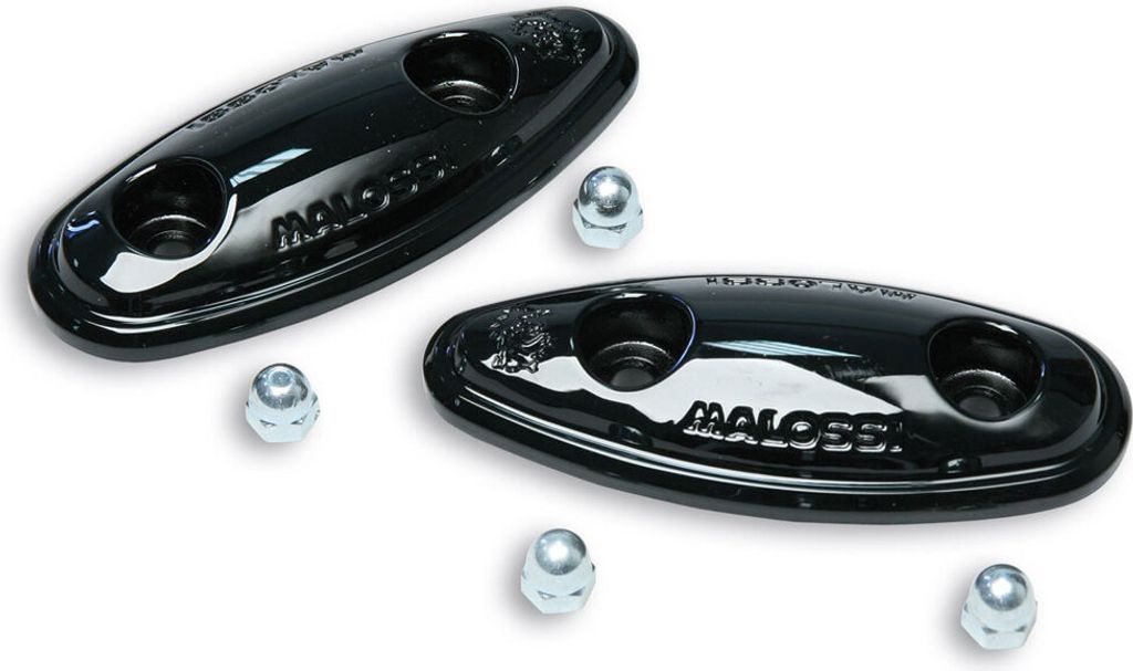 Paar schwarze Spiegelabdeckungen von Malossi