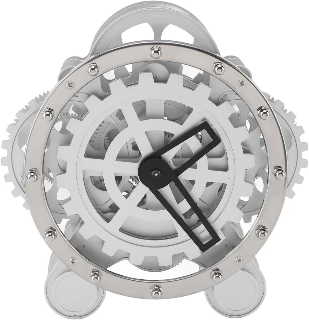 Horloge de bureau rétro 27 cm idéale pour déco industrielle et loft