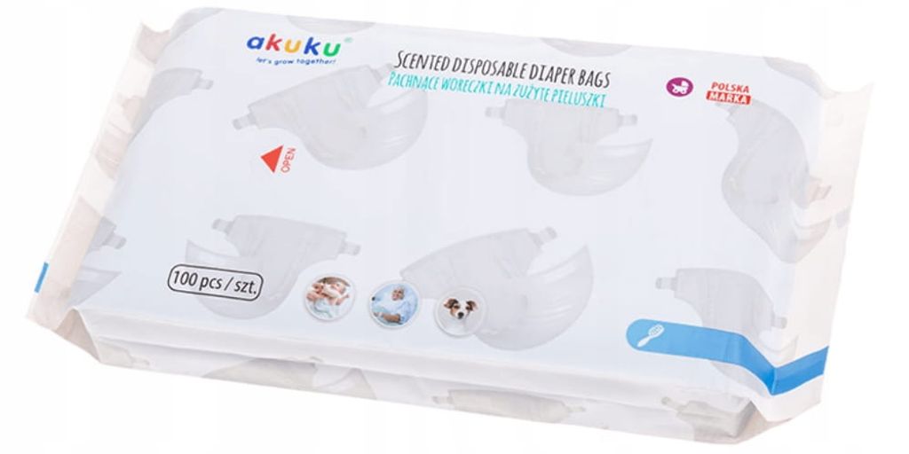 Akuku voňavé vrecká na  plienky 100 ks Obrázok produktu 