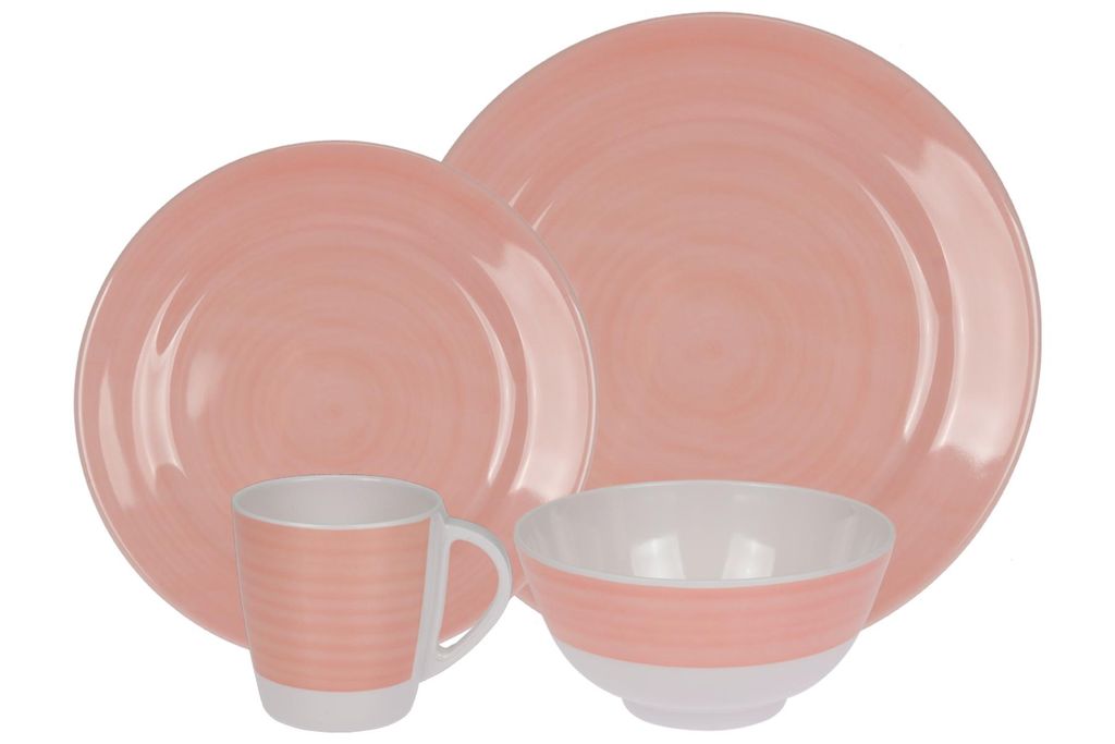 Melamin Campinggeschirr Set [Spring elfen/rosa] für 1 Produktbild 