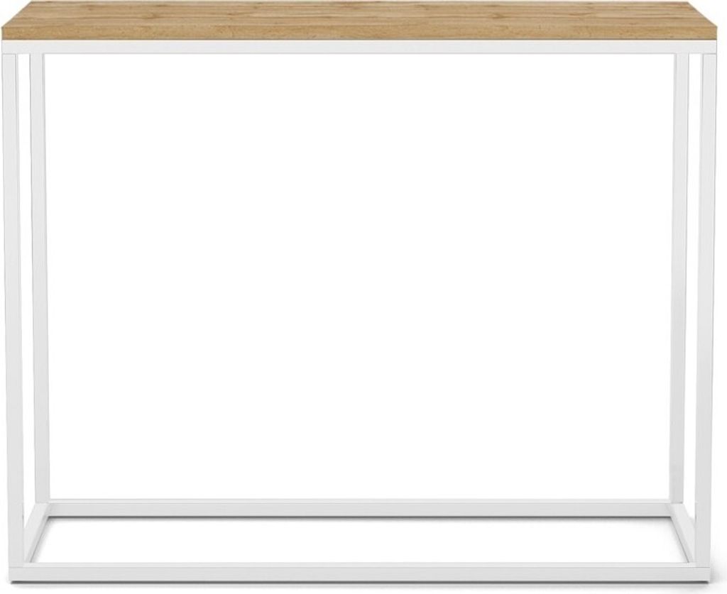 BETTSO WELL Konsole für Flur elegante Schminktisch WELL 100cm Wotan mit Weißbeinen