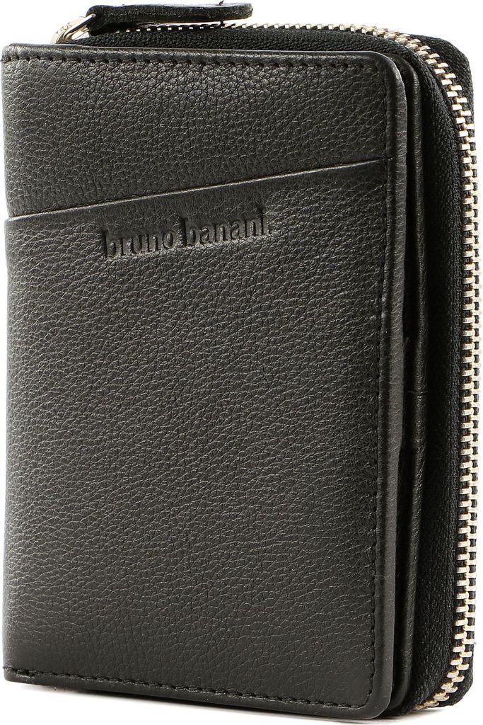 bruno banani Geldbörse Wallet Zip With Flap Black schwarz Produktbild 