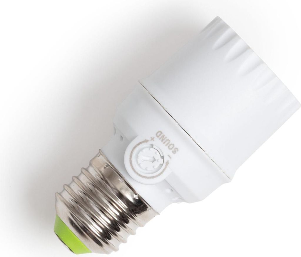 Geräusch Sensor für E27-Glühbirnen Weiß