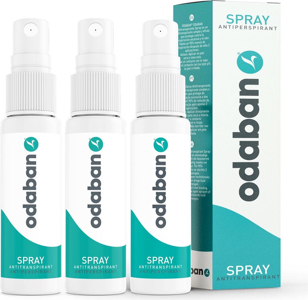 odaban® Spray - Antitranspirant - 3er Set Produktbild 