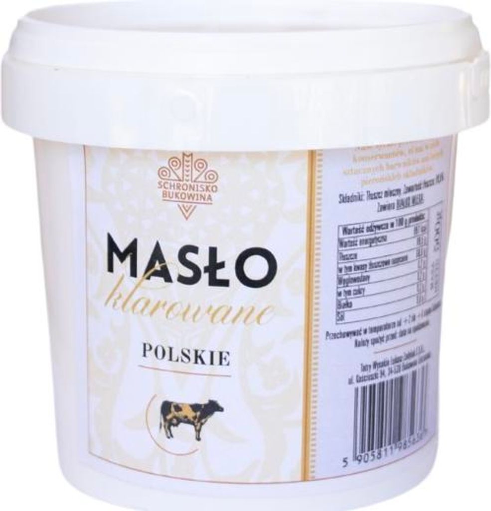Masło klarowane 500 g – Schronisko Bukowina Zdjęcie produktu 