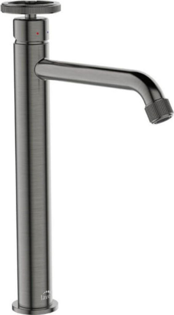 Laveo MURO Waschtischarmatur hoch, graphit, inkl. Click Clack