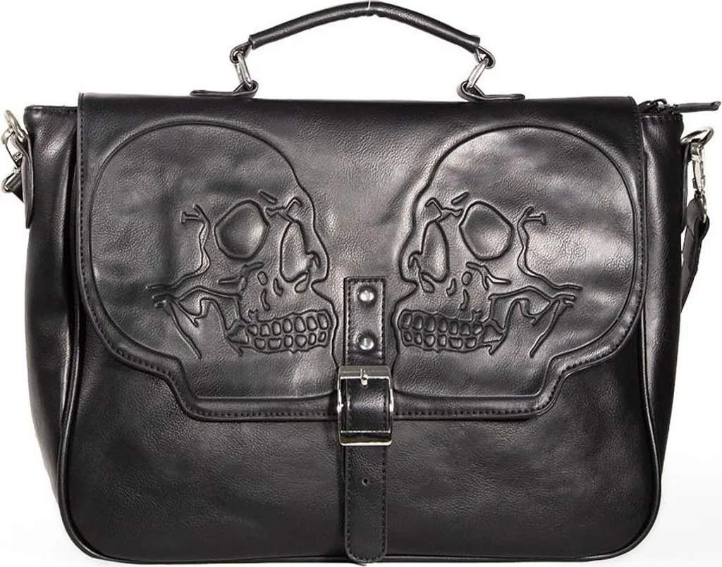 Sac à main gothique Black Fire Armour Banned - Grand sac à bandoulière