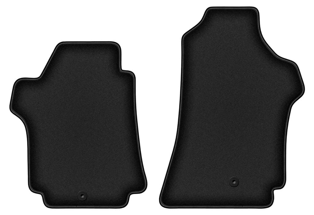 Premium Fußmatten Set Velours schwarz 2 tlg. für: Hyundai Cargo II 2007-2021 Van