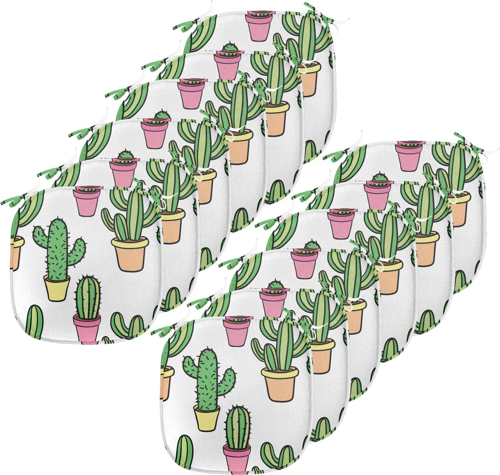 Set 12 Cuscini Sedia 40x40 Cactus ABAKUHAUS Arredo Moderno
