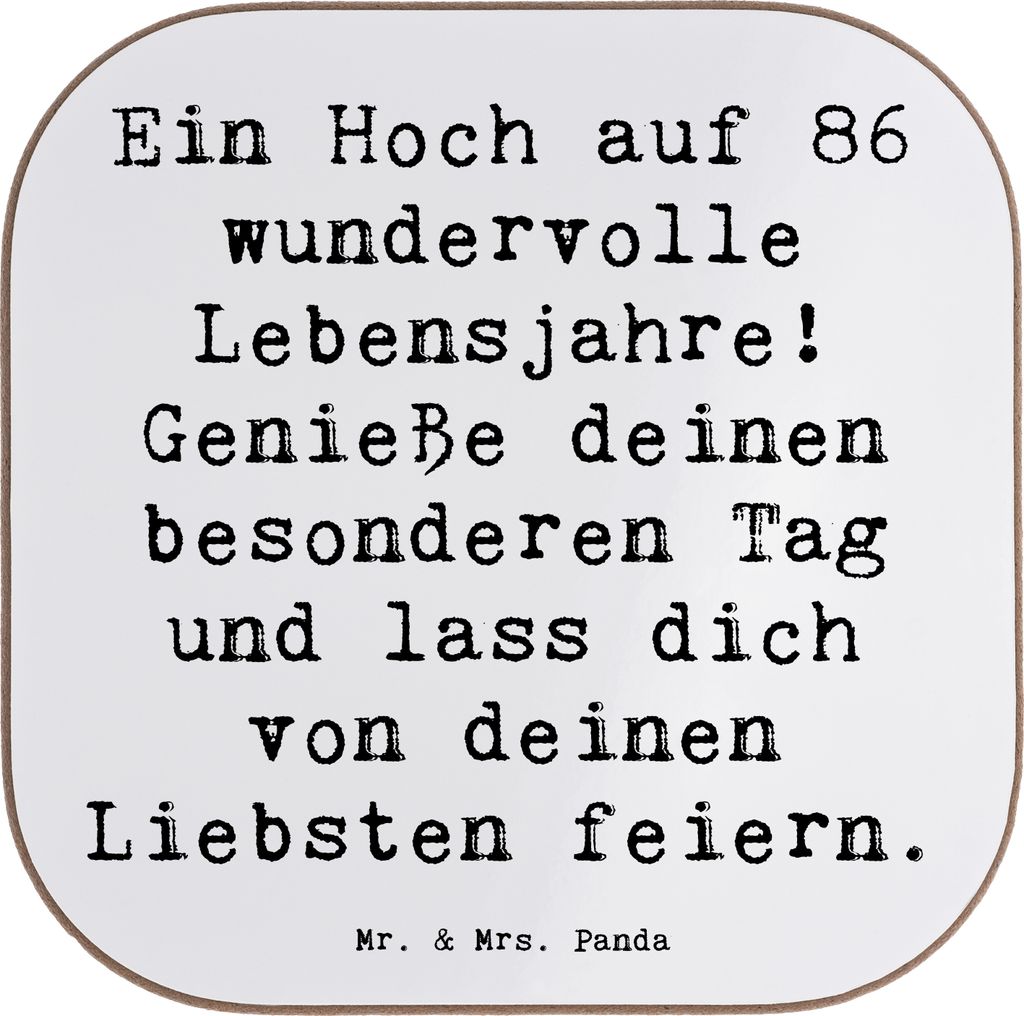 Mr. & Mrs. Panda Untersetzer für Gläser Spruch 86. Produktbild 