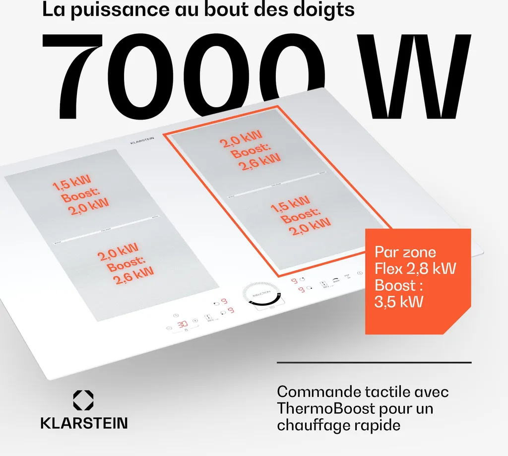 Table de Cuisson Induction Encastrable pour Cuisine Familiale 4 Feux - 3