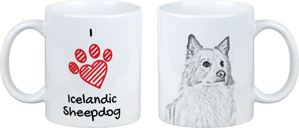 Islandhund, Isländischer Spitz, Isländischer Schäferhund - Tasse mit Hund, entzückende Tasse mit Grafik, Geschenk mit Ihrem Foto von der Marke ...