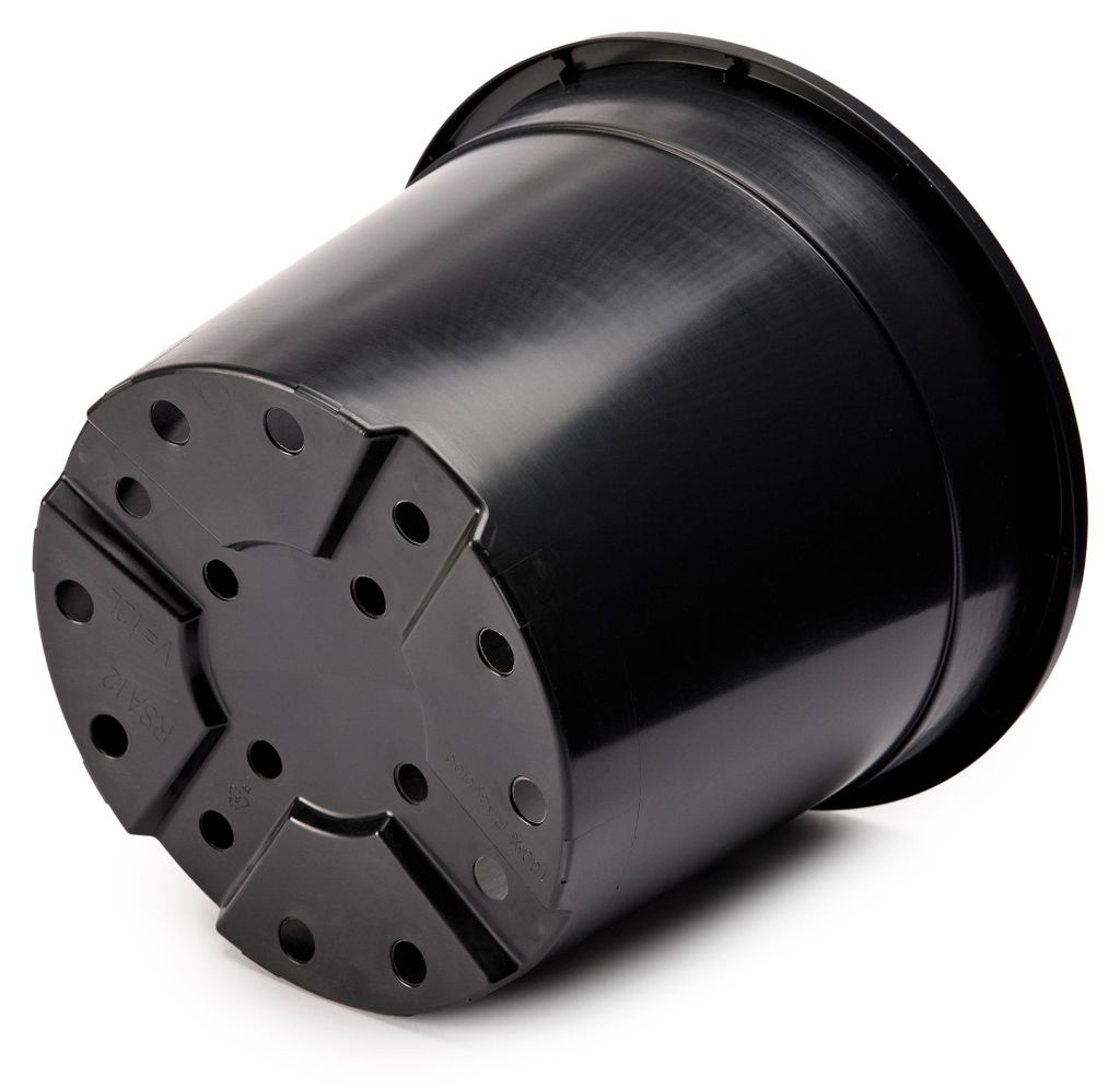 Garronda Blumentopf GD-0025 (10 Stück - Schwarz, 31cm H=24cm)