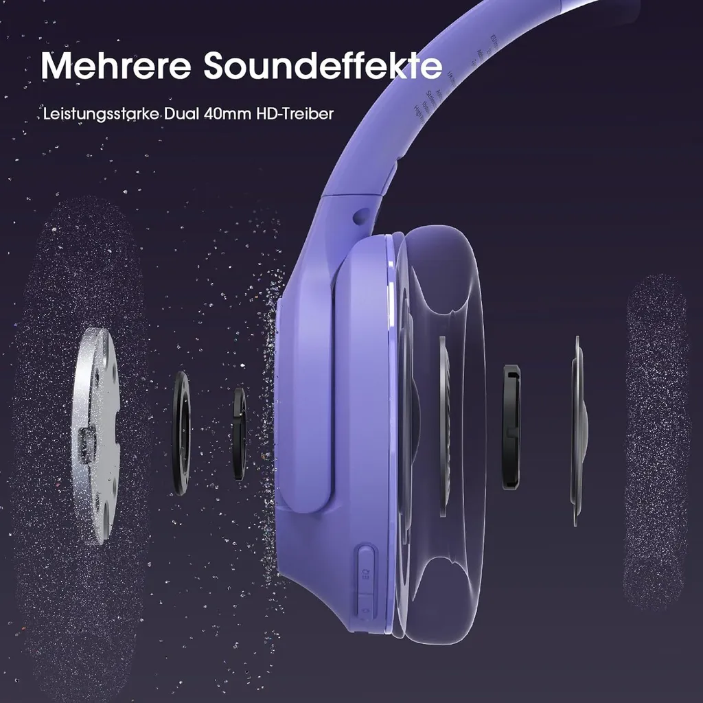 Cuffie Business Bluetooth 80 Ore Multipoint per Ufficio e Casa - 6