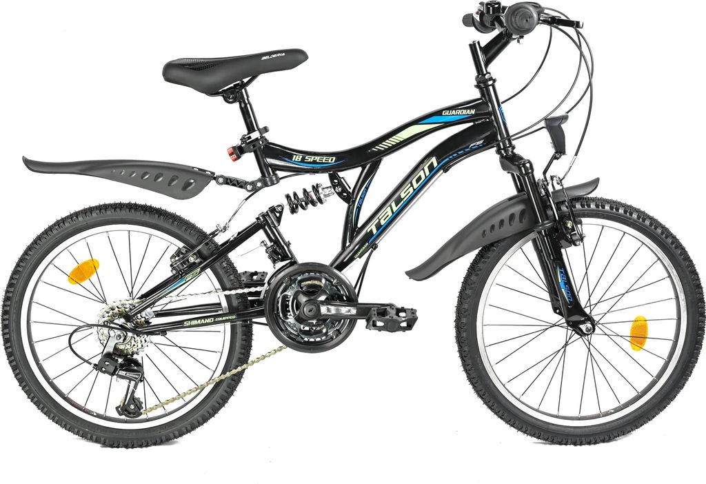 26 Zoll Guardian MTB mit 21 Gang Shimano und Beleuchtung nach StVZO Schwarz