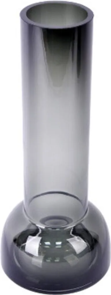Vase en verre anthracite design coupe élégante hauteur 38 cm - Modèle V38