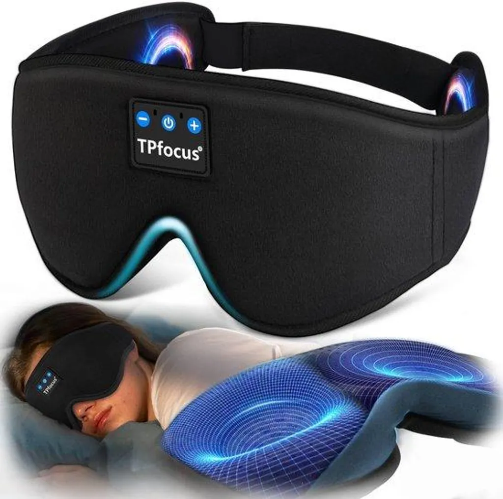 Bandeau Bluetooth pour dormir et voyages d'affaires - Fonctions ASMR