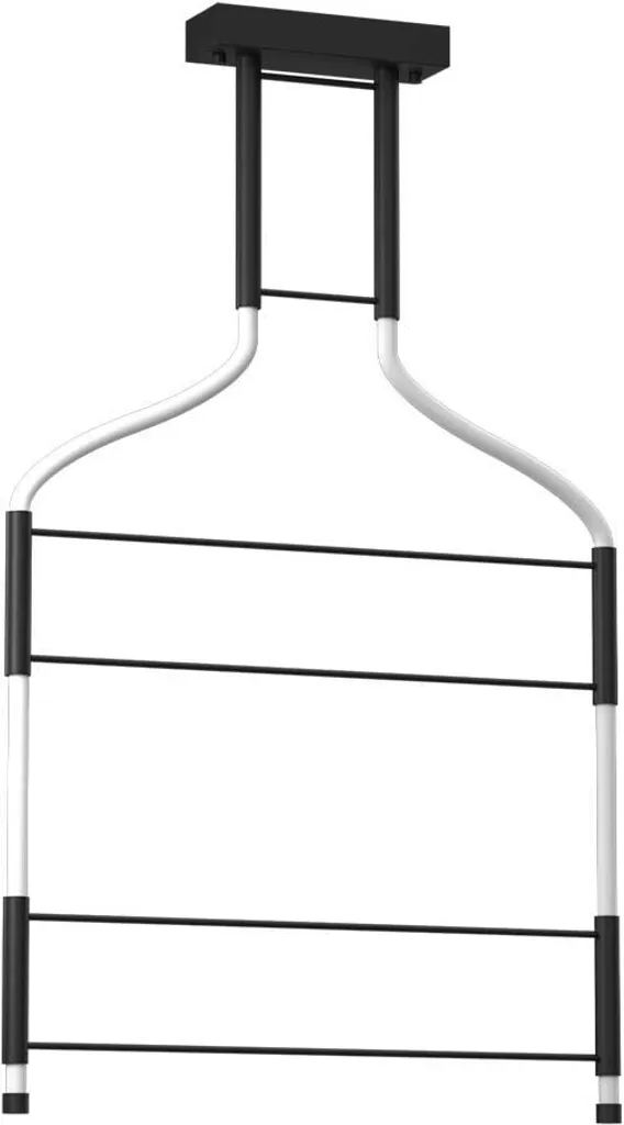 Lustre LED ALHA 36W Noir & Blanc - 100x57cm - Moderne et Lumineux