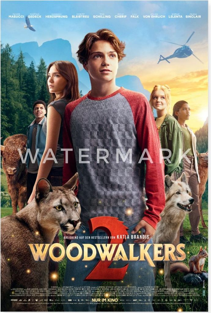 Spreadshirt Woodwalkers Film 2 Kinoplakat Poster 60x90 cm, One size, Weiß