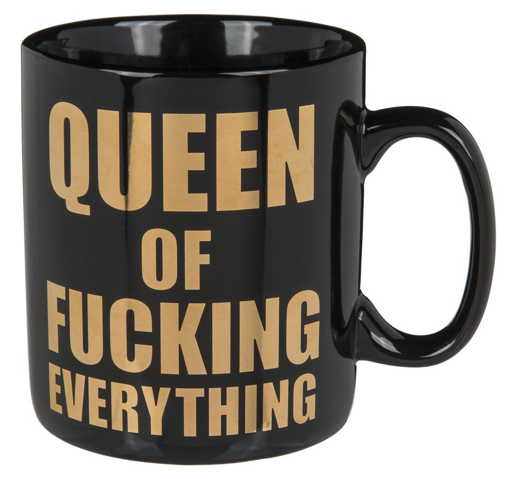 XL beker "Queen of everything" (ongeveer 13x11 cm) Productafbeelding 